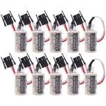 NANYUE (10 Counts) 3V CR14250SE 1000mAh PLC Battery for FDK AB Allen Bradley 1747-BA,1769-BA, 1756-BA1,TL-2150/C, 1746-BAS, SLC-500 Series Backup Power Supply