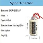 NANYUE (10 Counts) 3V CR14250SE 1000mAh PLC Battery for FDK AB Allen Bradley 1747-BA,1769-BA, 1756-BA1,TL-2150/C, 1746-BAS, SLC-500 Series Backup Power Supply