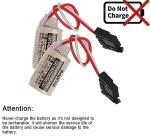 NANYUE (10 Counts) 3V CR14250SE 1000mAh PLC Battery for FDK AB Allen Bradley 1747-BA,1769-BA, 1756-BA1,TL-2150/C, 1746-BAS, SLC-500 Series Backup Power Supply