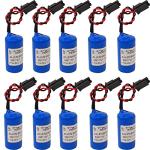 10Pcs 1756-BA2 3.0V 1200mAh PLC Battery Replacement for Allen Bradley 1756-BA2 BR2/3A-AB 1745-B1 with Plug