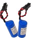 10Pcs 1756-BA2 3.0V 1200mAh PLC Battery Replacement for Allen Bradley 1756-BA2 BR2/3A-AB 1745-B1 with Plug