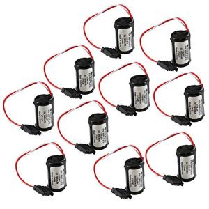 (10-Pack) 3V 1800mAh PLC Lithium Battery Replaces Allen Bradley 1756-L1M2 1756-L1M3 1756-L1M2 1756-L1M3 1756-L1MX 1756-L55MX 1756-L63 1764-LRP 1764-LSP 1794-L33 1794-L34 94194801 94194801-REV