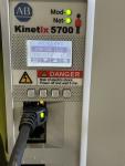 ALLEN BRADLEY KINETIX 5700 SINGLE AXIS INVERTER SER A 2198-S086-ERS3 TESTED.