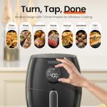 Compact 2.1Qt Digital Air Fryer with 7 Presets
