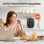 Compact 2.1Qt Digital Air Fryer with 7 Presets