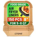 150 Pcs Non-Stick Air Fryer Paper Liners