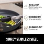 Stainless Steel Kitchen Tongs Set with Silicone Tips