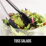 Stainless Steel Kitchen Tongs Set with Silicone Tips