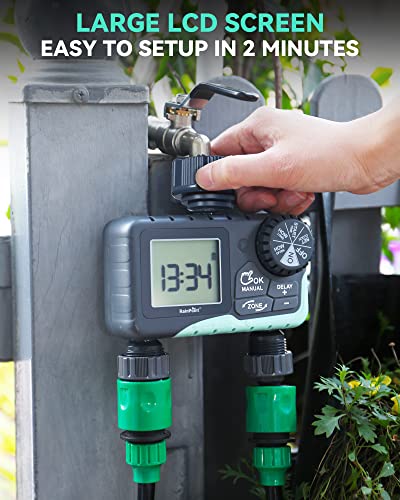RAINPOINT 2-Zone Garden Hose Water Timer