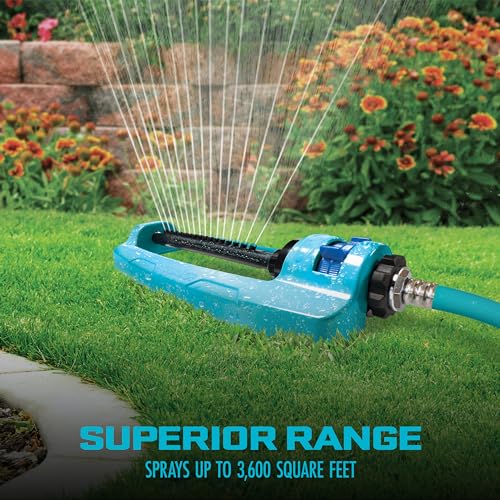 Aqua Joe Indestructible Oscillating Sprinkler, 3600 SqFt