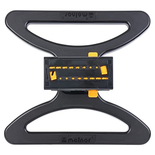 Melnor Mini Oscillator Sprinkler Bundle, Black/Yellow