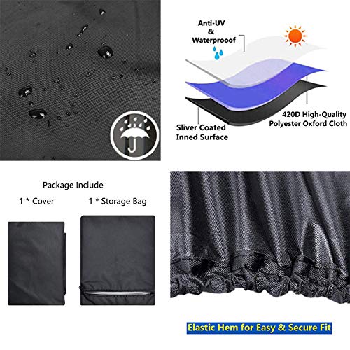 Waterproof Riding Lawn Mower Cover for Decks up to 54