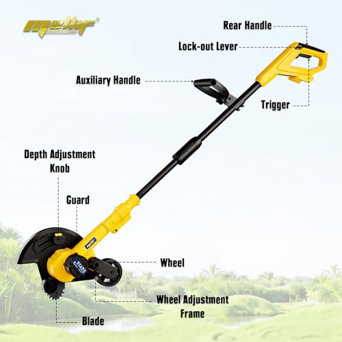Mellif Cordless Edger Tool for Dewalt 20V MAX