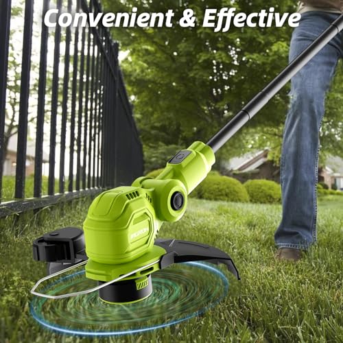 JAGROM 12" 20V Cordless String Trimmer & Lawn Edger