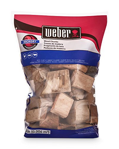 Weber Hickory Wood Chunks - Grilling & Smoking, 4 lb
