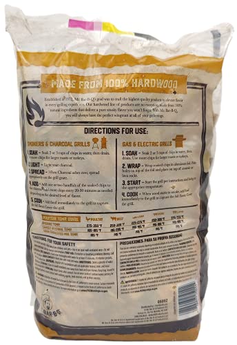 Wood Smoker Chips | Hickory Flavor | 100% Hardwood