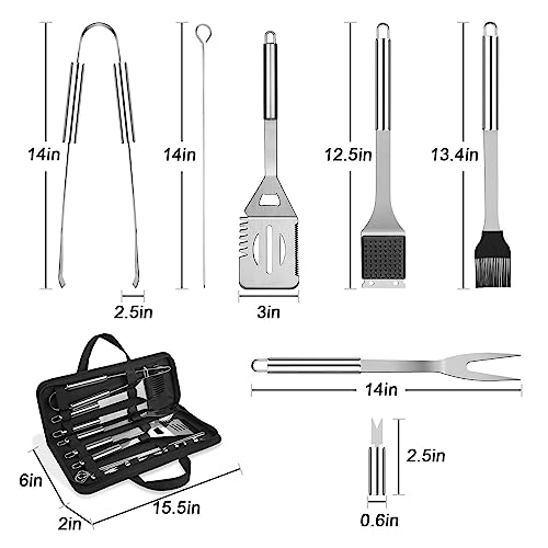 Anpro 21-Piece Stainless Steel BBQ Grill Kit