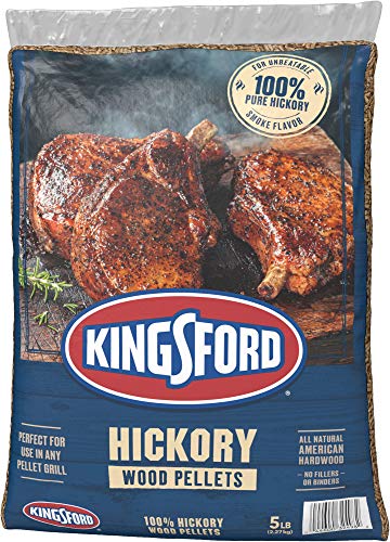 Kingsford 100% Hickory BBQ Wood Pellets, 5 lbs