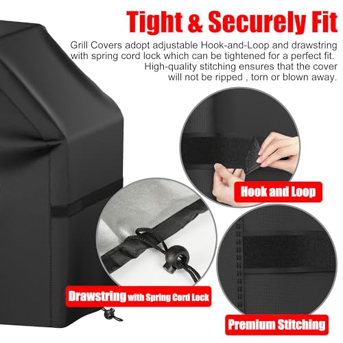 Waterproof BBQ Grill Cover for Various Grills, 58