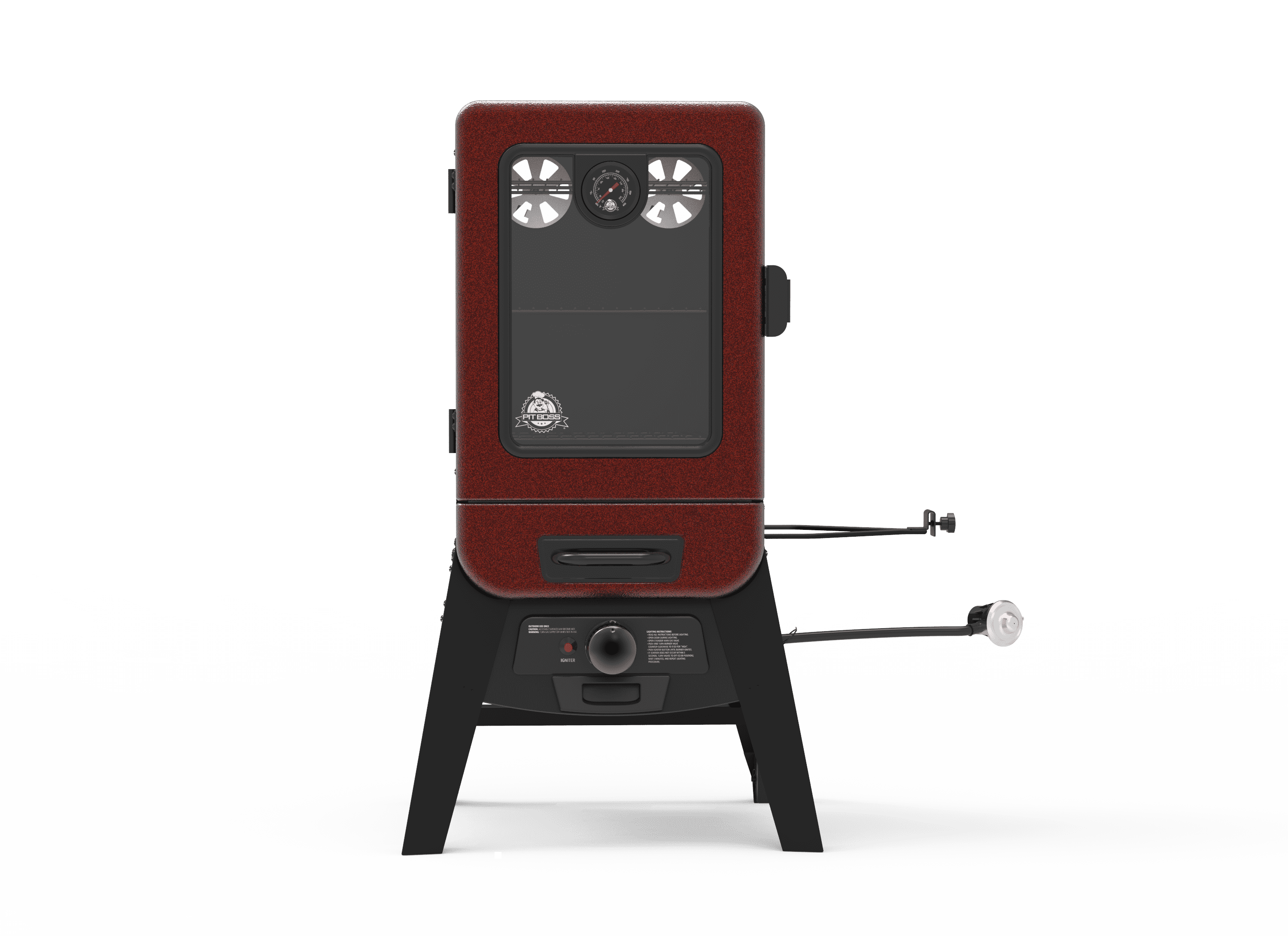 Pit Boss Red Hammertone BBQ Smoker