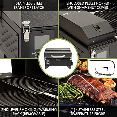 Cuisinart Portable Wood Pellet Grill: Black & Dark Gray