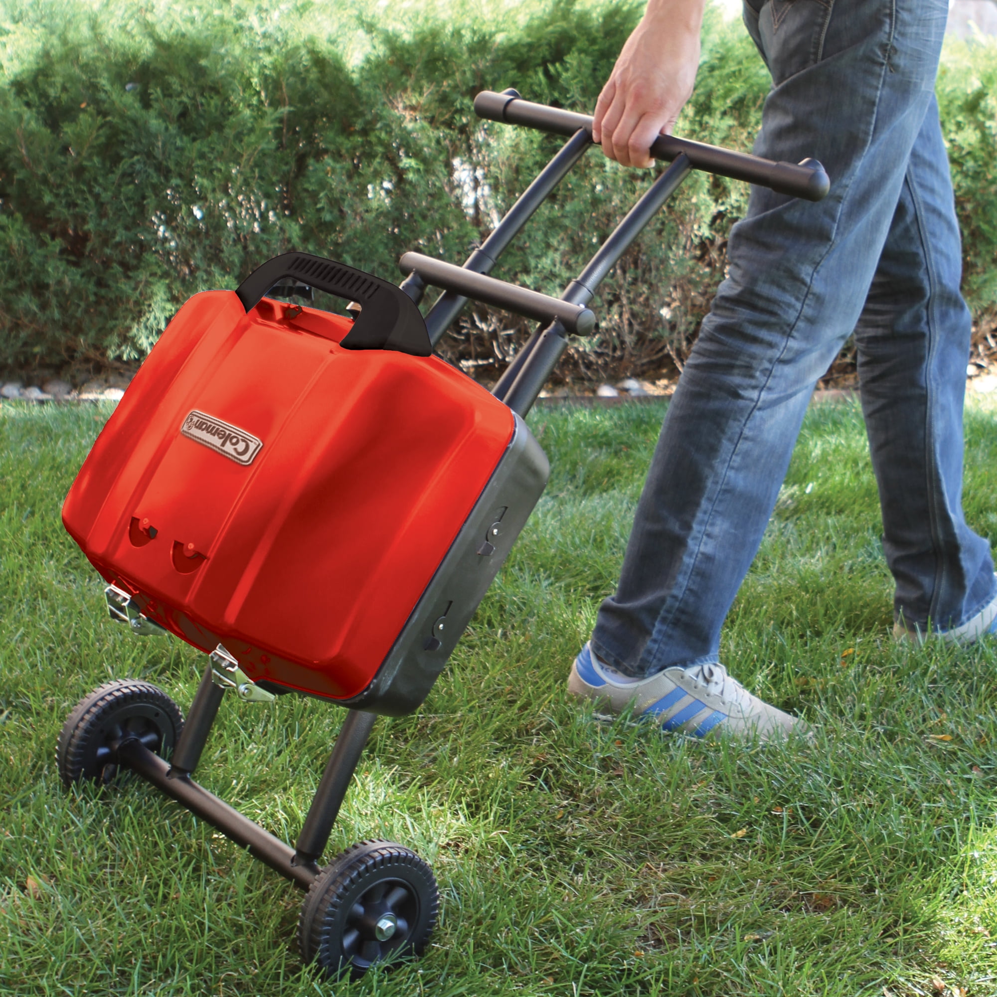Coleman Sportster Propane Grill - 11,000 BTUs, Red