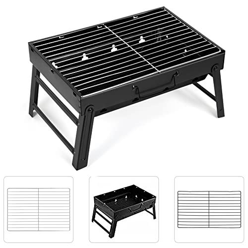 Portable Folding Charcoal BBQ Grill for Outdoor Cooking
