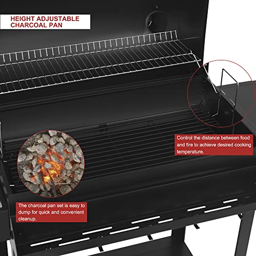 Royal Gourmet Barrel Charcoal Grill - Backyard BBQ Party