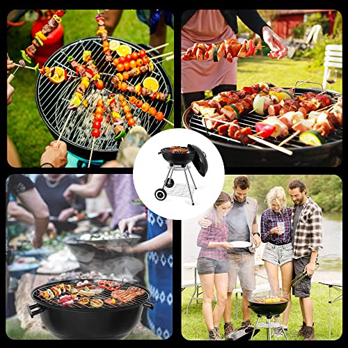 Portable BBQ Grill with Wheels - Heavy Duty 18