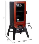 Pit Boss Vertical Smoker, Red Hammertone 684sq.in