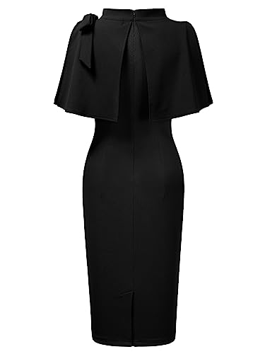 Elegant Black Cocktail Dress for Women - XL