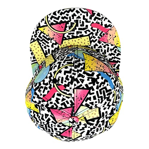 Memphis Style Retro Snapback Hat - Funny Vintage