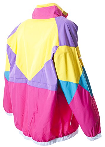 Funny Guy Mugs Like Totally 80s & 90s Retro Neon Windbreaker, Large