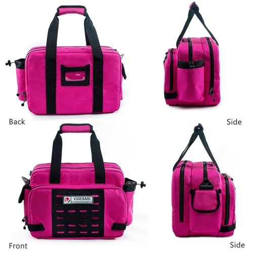 VIGEGARI Tactical Pistol Range Bag and Ammo Case