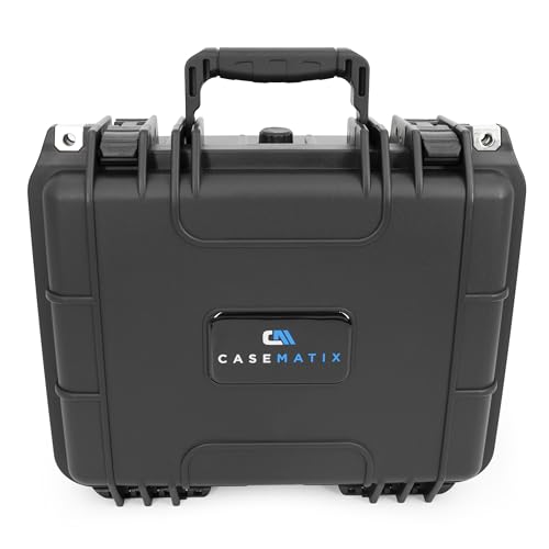 CASEMATIX 13" Double Handgun Hard Case - TSA Approved