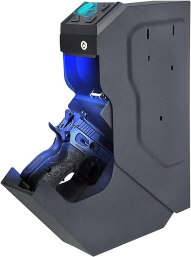 Biometric Handgun Safe for Nightstand and Vehicle