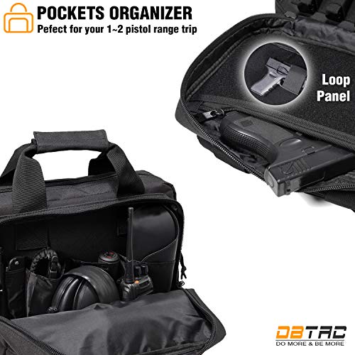 DBTAC XS Tactical Gun Range Bag for Pistols