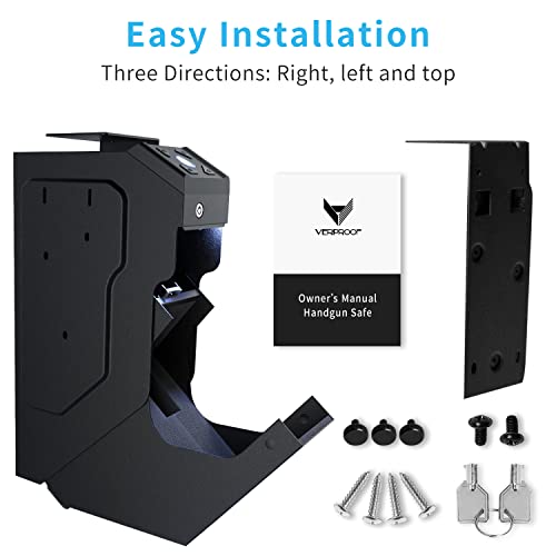 Biometric Handgun Safe for Nightstand and Vehicle