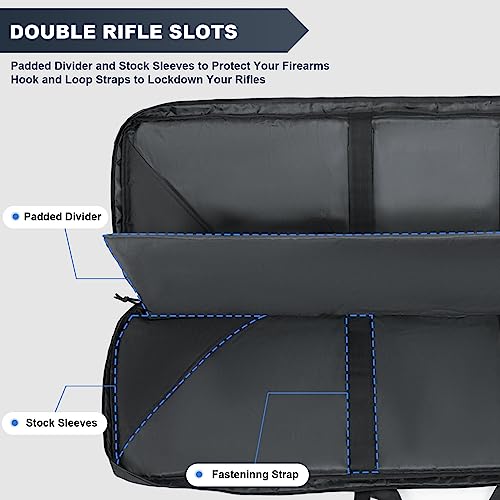 PERFBAGS 42-Inch Soft Double Rifle Backpack Case
