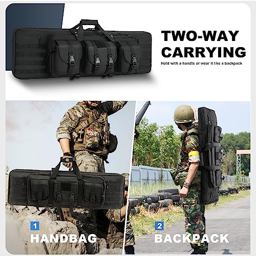 PERFBAGS 42-Inch Soft Double Rifle Backpack Case