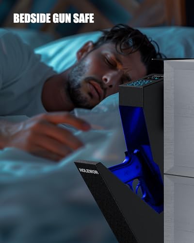 Quick Access Bedside Pistol Safe for Handguns