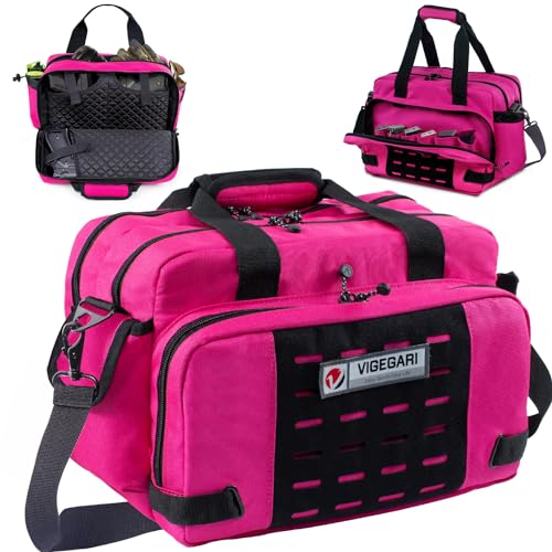 VIGEGARI Tactical Pistol Range Bag and Ammo Case