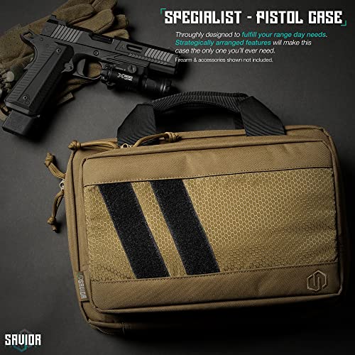 Tactical Double Scoped Handgun Case with Storage