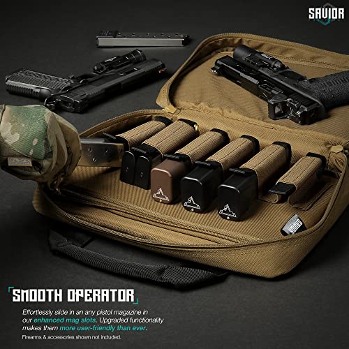 Tactical Double Scoped Handgun Case with Storage