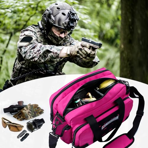 VIGEGARI Tactical Pistol Range Bag and Ammo Case