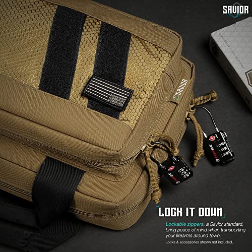 Tactical Double Scoped Handgun Case with Storage