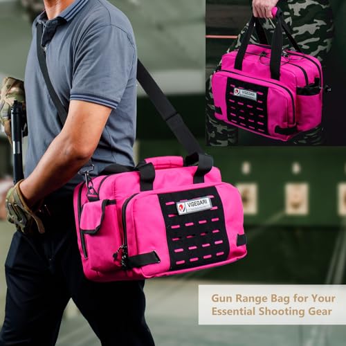 VIGEGARI Tactical Pistol Range Bag and Ammo Case