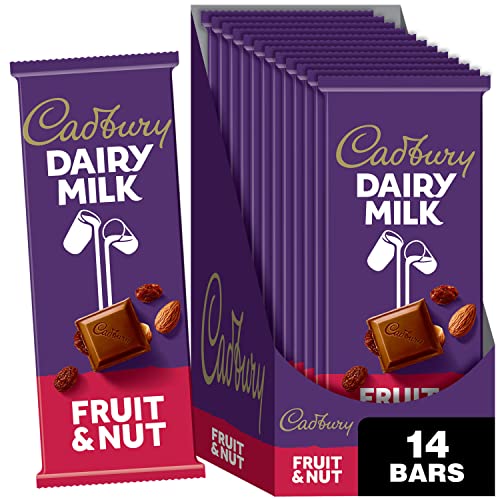 14 Count Cadbury Fruit & Nut Chocolate Candy Bars
