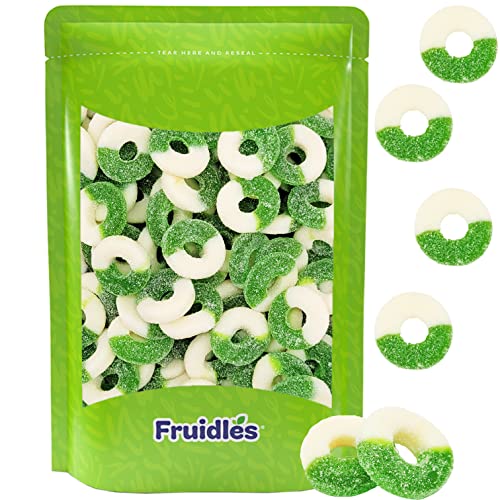 Assorted Fruit Flavored Apple Gummy Rings (0.5 lb)
