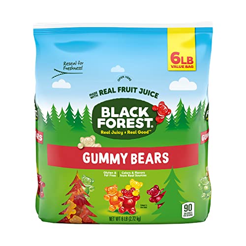 Black Forest Gummy Bears Candy, 6lb Bag